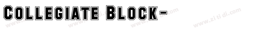 Collegiate Block字体转换